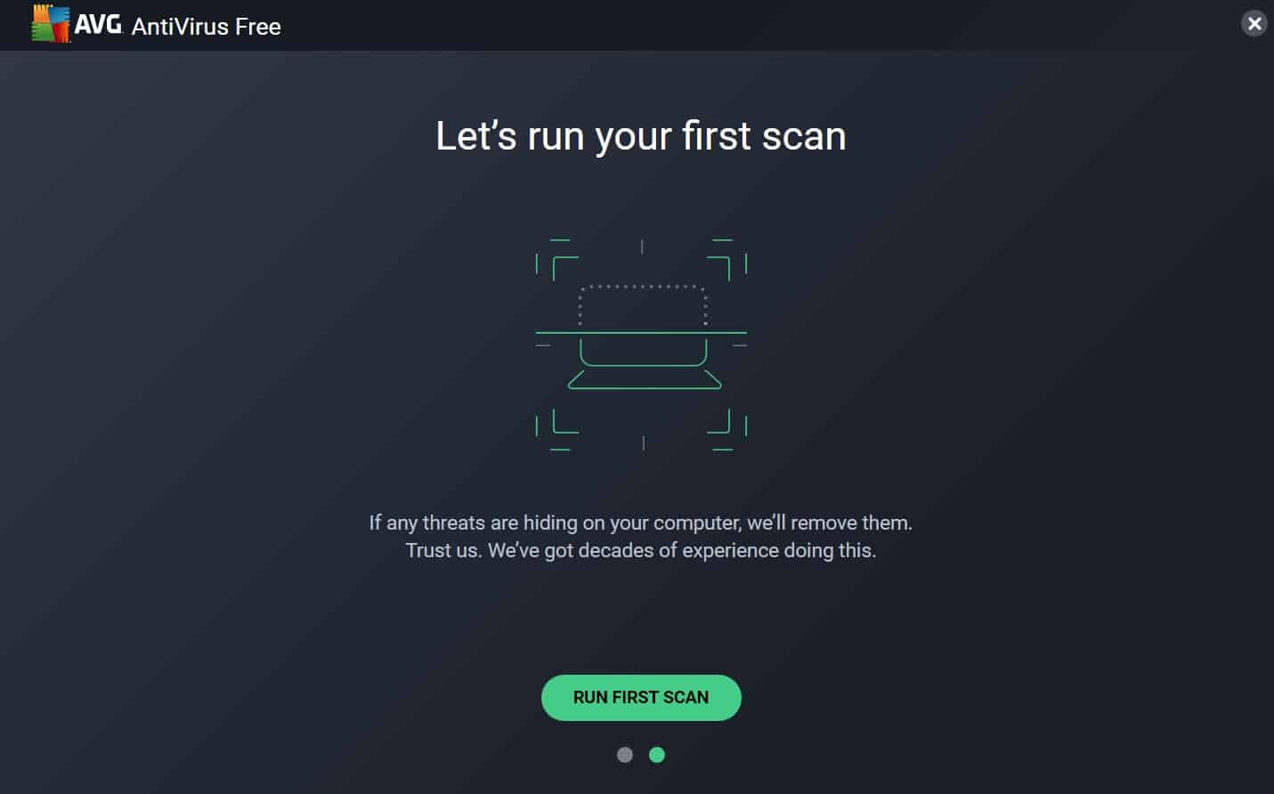 AVG - First Scan Invitation AVG - First Scan Invitation