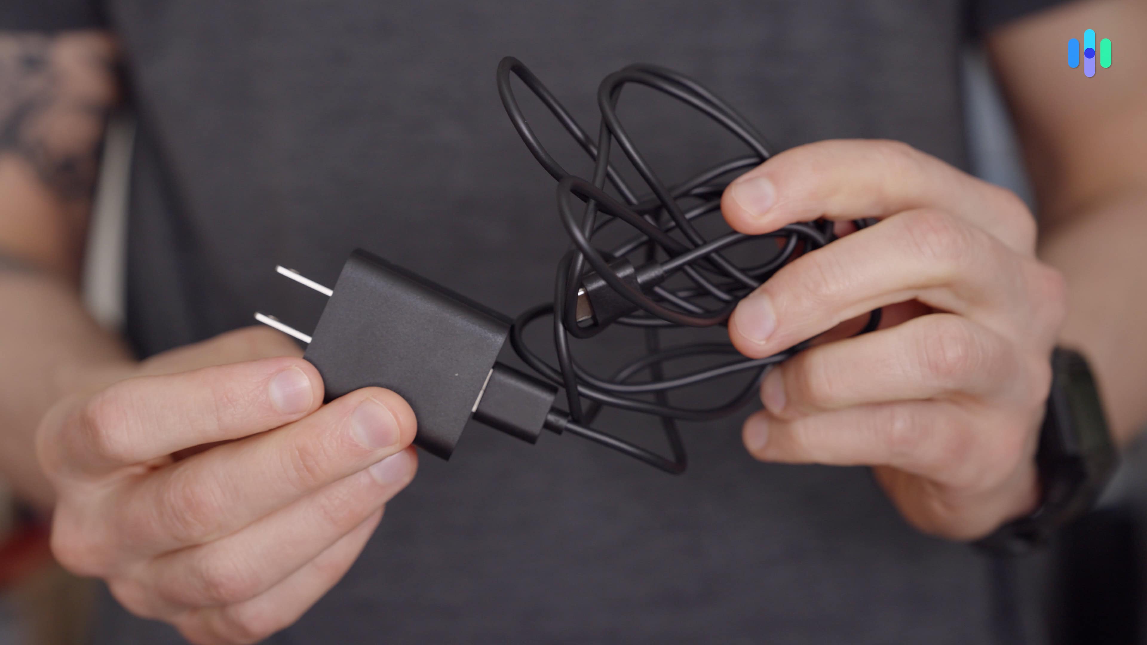 Here we are untangling our Blink Mini 2’s power cable to maximize its length so it could reach our outlet. Here we are untangling our Blink Mini 2’s power cable to maximize its length so it could reach our outlet.
