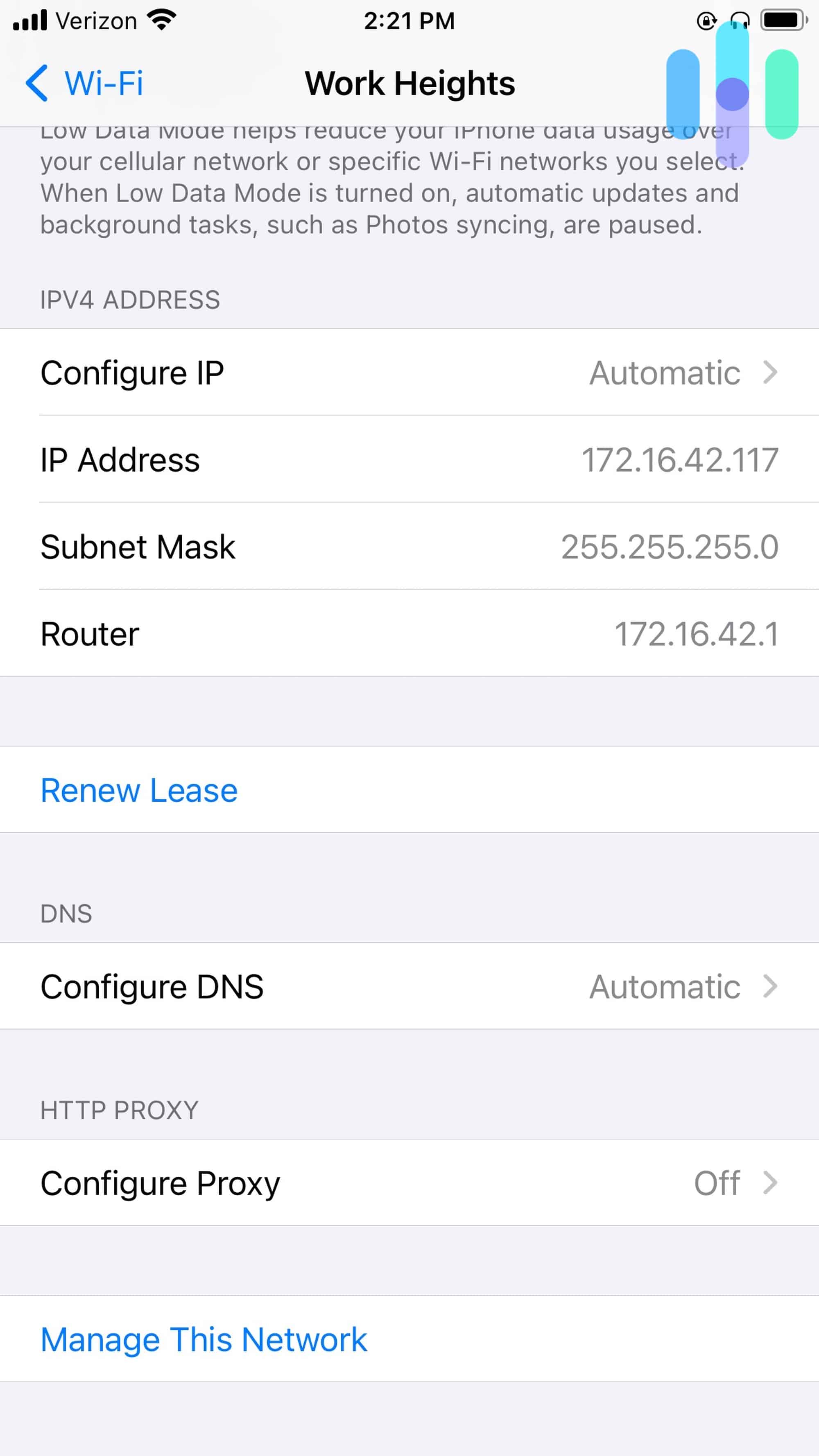 Locating the IP address on an iPhone Locating the IP address on an iPhone