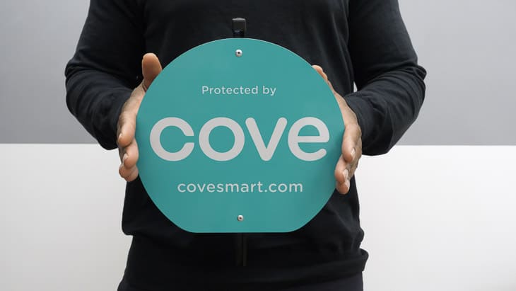 A Cove yard sign A Cove yard sign