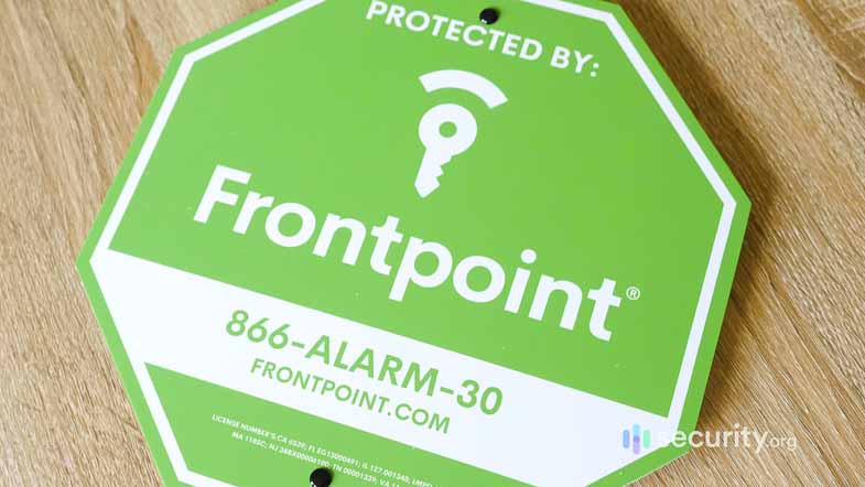 Frontpoint’s yard sign. Frontpoint's yard sign.