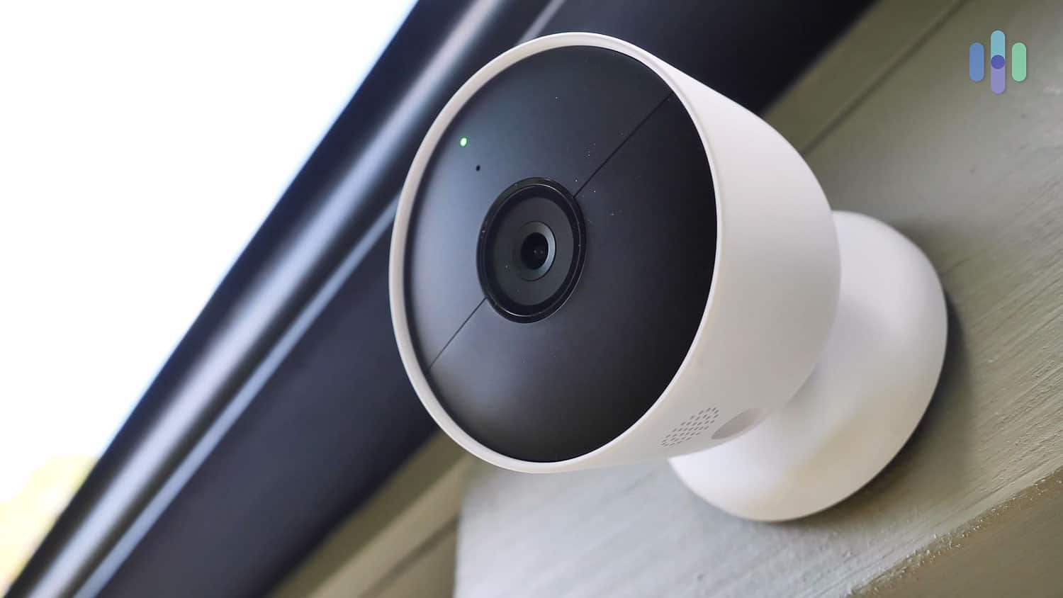 Google Nest Cam on house Google Nest Cam on house