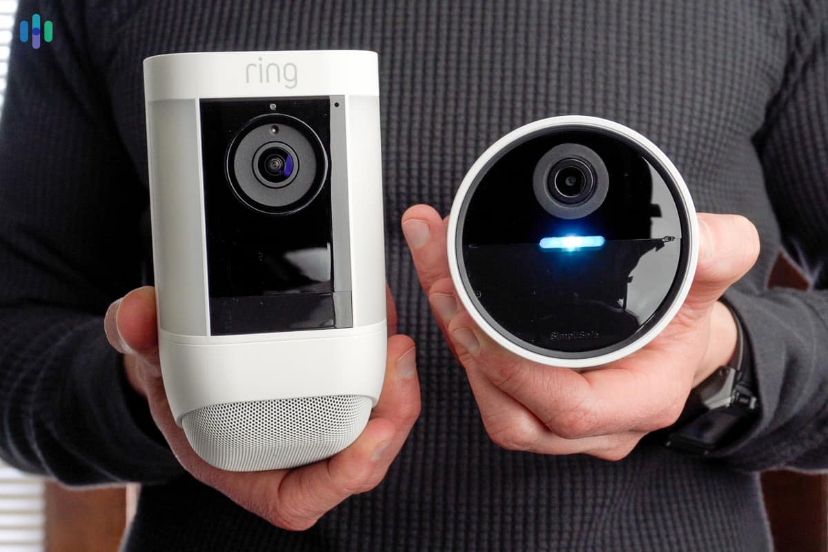 Ring Spotlight Cam Pro vs. Simplisafe Outdoor Camera Ring Spotlight Cam Pro vs. Simplisafe Outdoor Camera