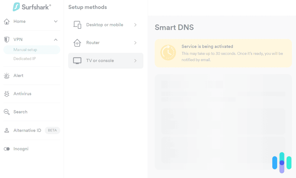 Activating Surfshark SmartDNS Activating Surfshark SmartDNS