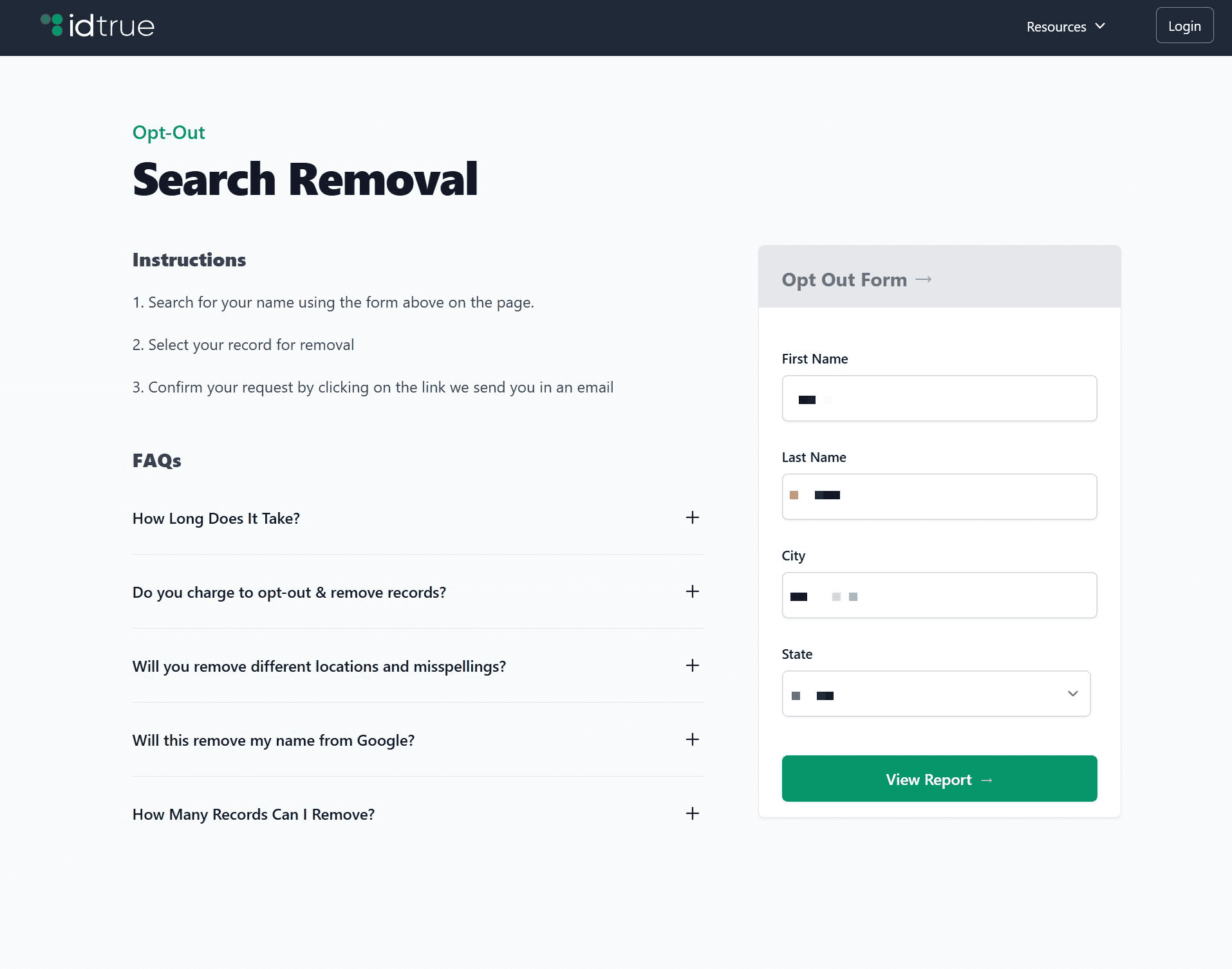 Add your personal information and click the green button to see if there_s a report with your data. Add your personal information and click the green button to see if there's a report with your data.