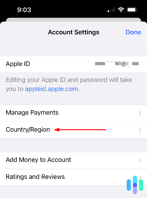 Country/Region Location on iPhone Country/Region Location on iPhone