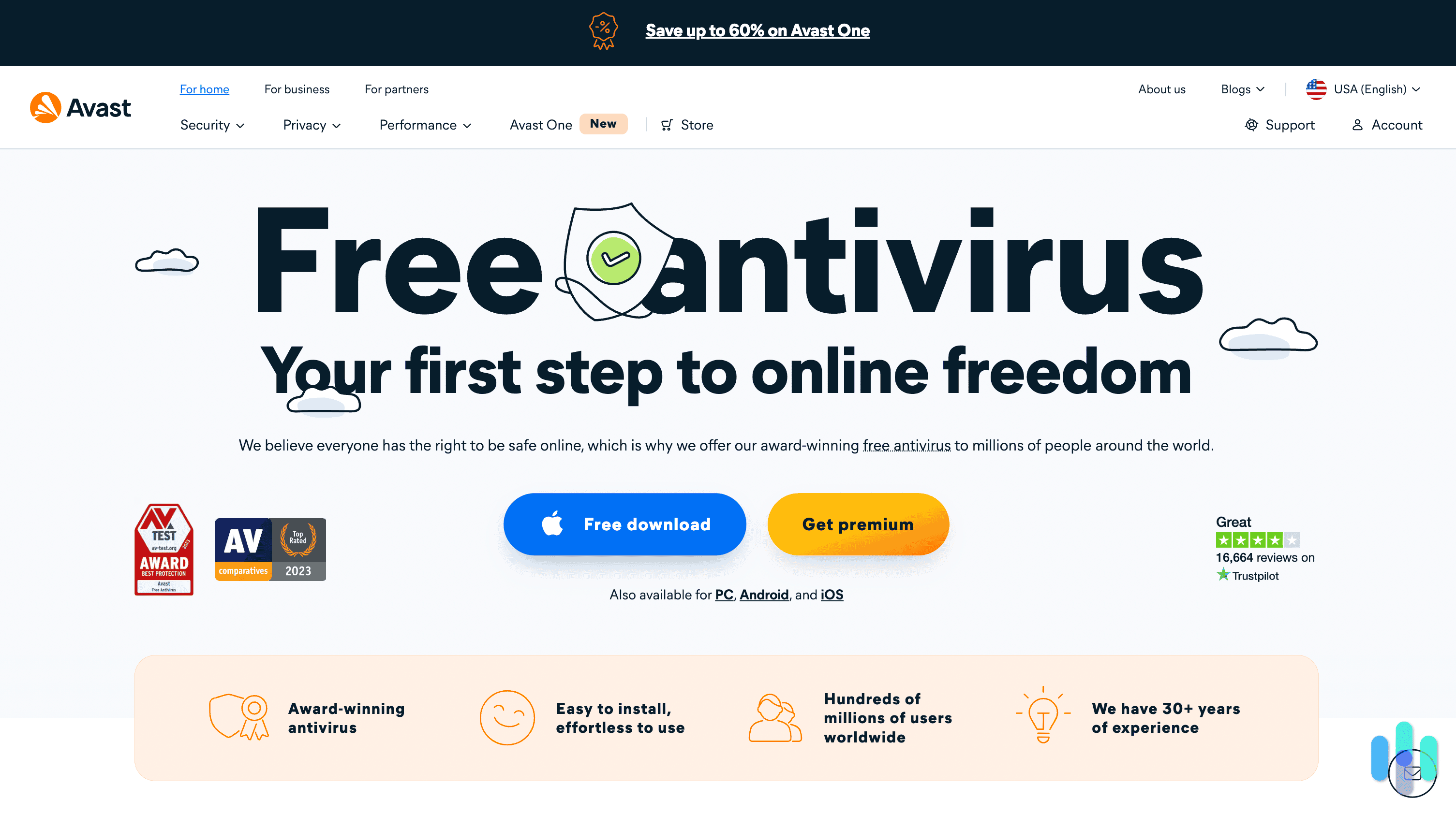 Avast homepage Avast homepage