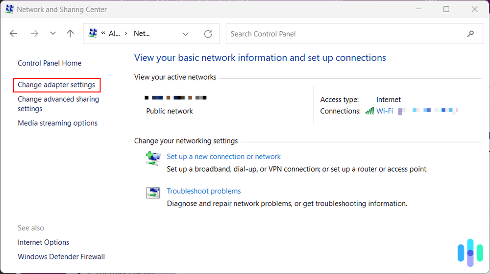 Change Adapter Settings on Windows Change Adapter Settings on Windows