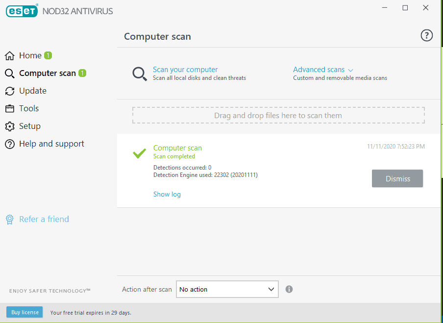 ESET - Scan Complete ESET - Scan Complete
