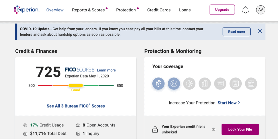 Experian Dashboard Experian Dashboard