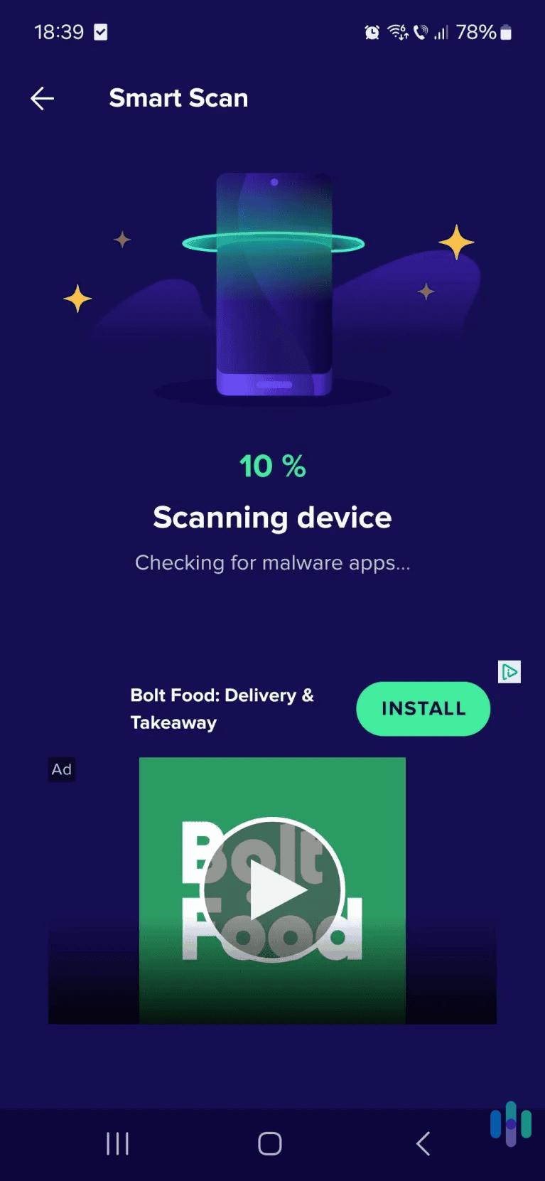 Free Android users have to put up with ads, but we didn’t think they’re very intrusive or annoying. Free Android users have to put up with ads, but we didn't think they're very intrusive or annoying.