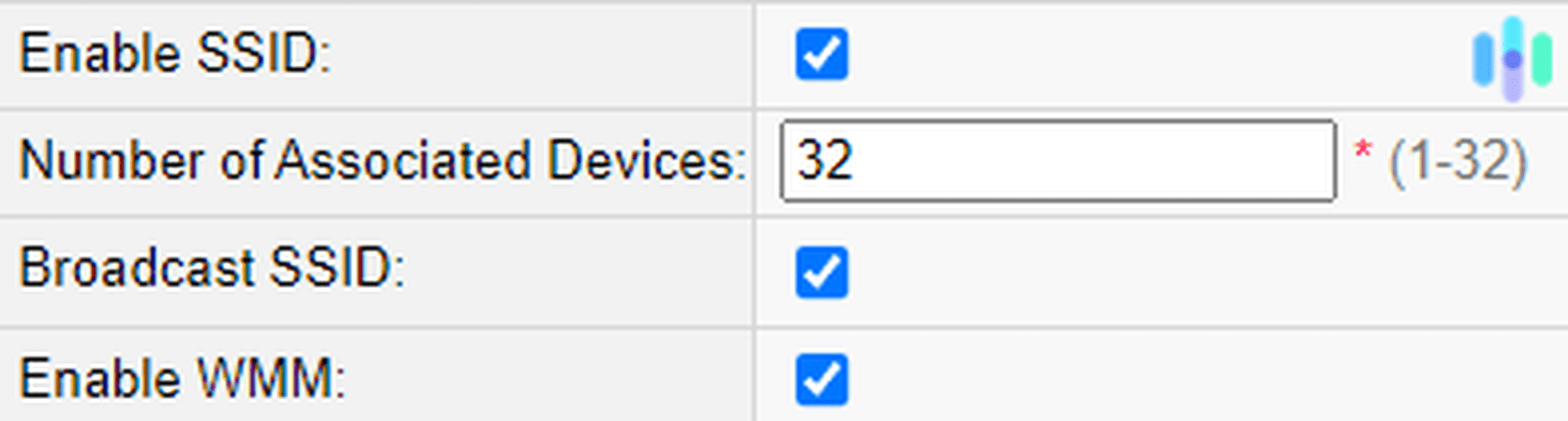 Hide SSID Hide SSID