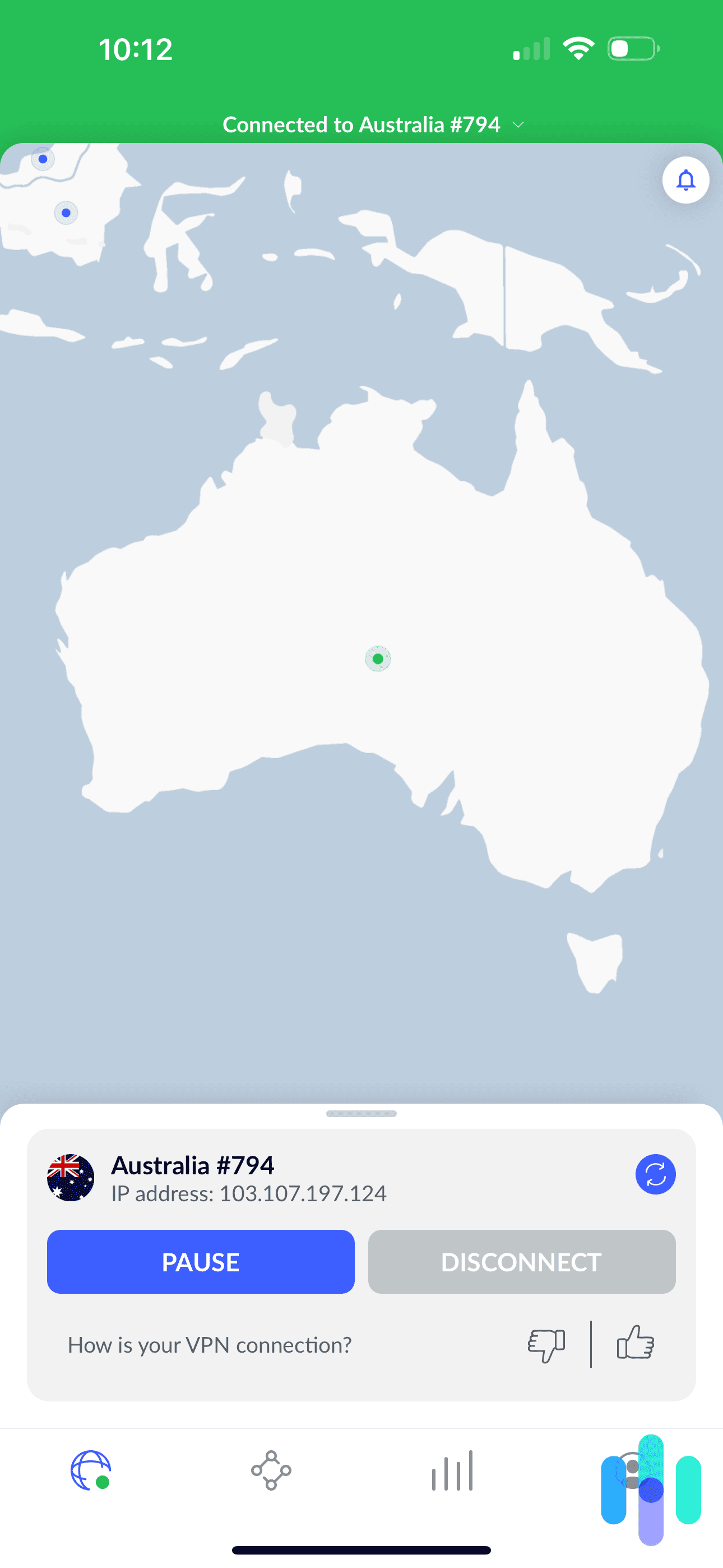 NordVPN iOS app NordVPN iOS app