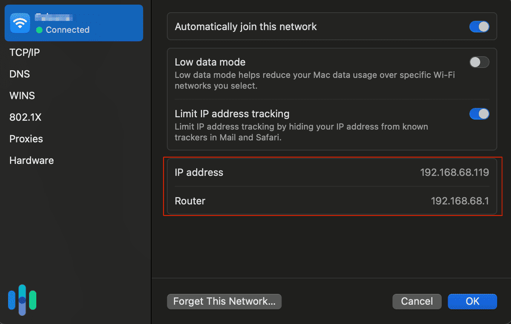 Our MacBook Pro’s Internal and Router IP Address Our MacBook Pro's Internal and Router IP Address