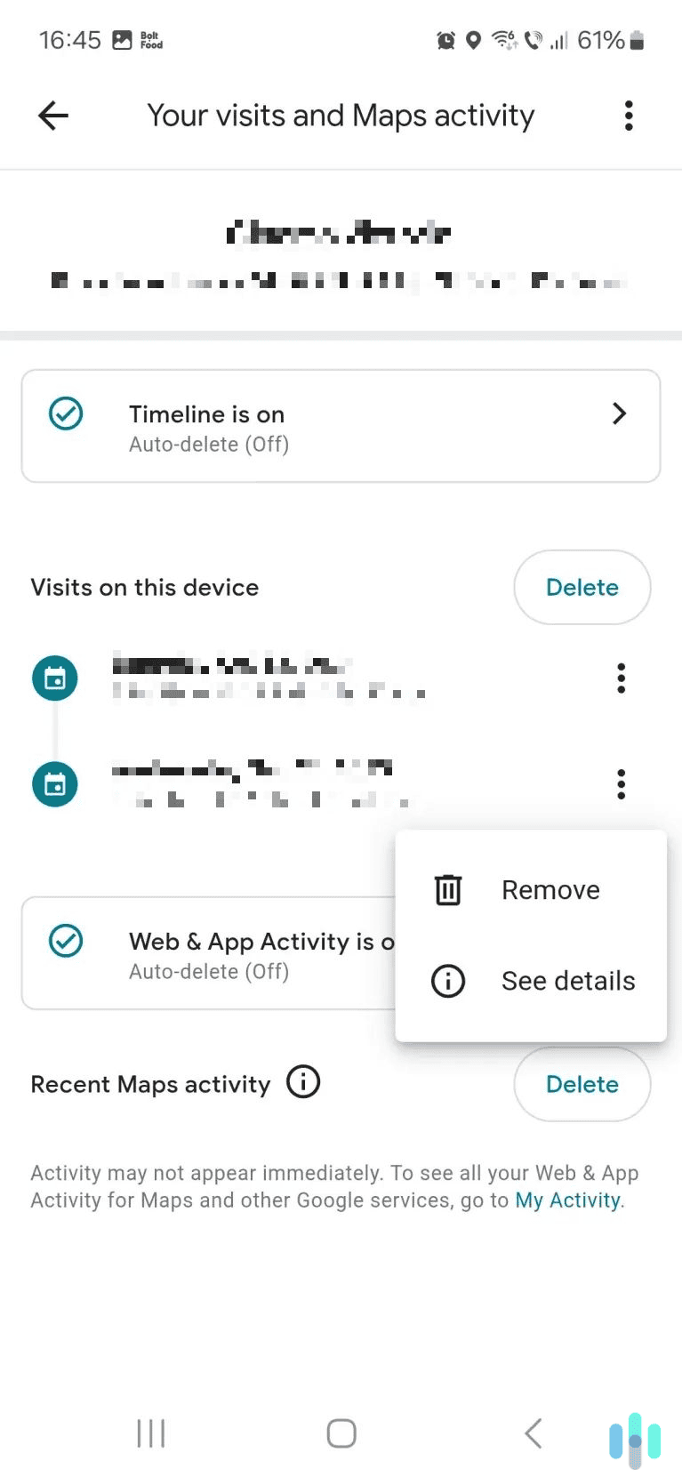 Remove any data you want that’s related to the location. Remove any data you want that’s related to the location.