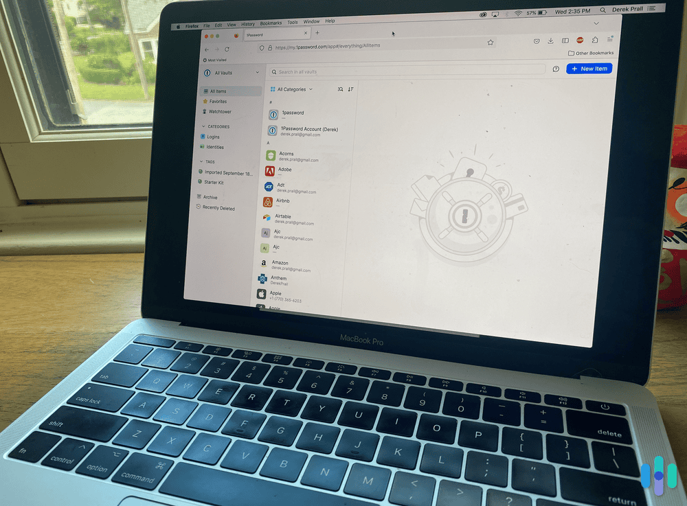 Testing out 1Password on my MacBook Pro Testing out 1Password on my MacBook Pro