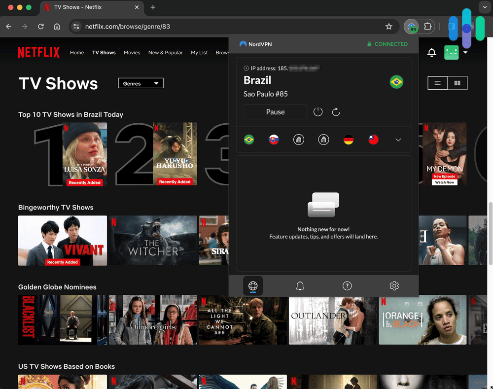 Using NordVPN and changing our server to Brazil to see what’s trending. Using NordVPN and changing our server to Brazil to see what's trending.