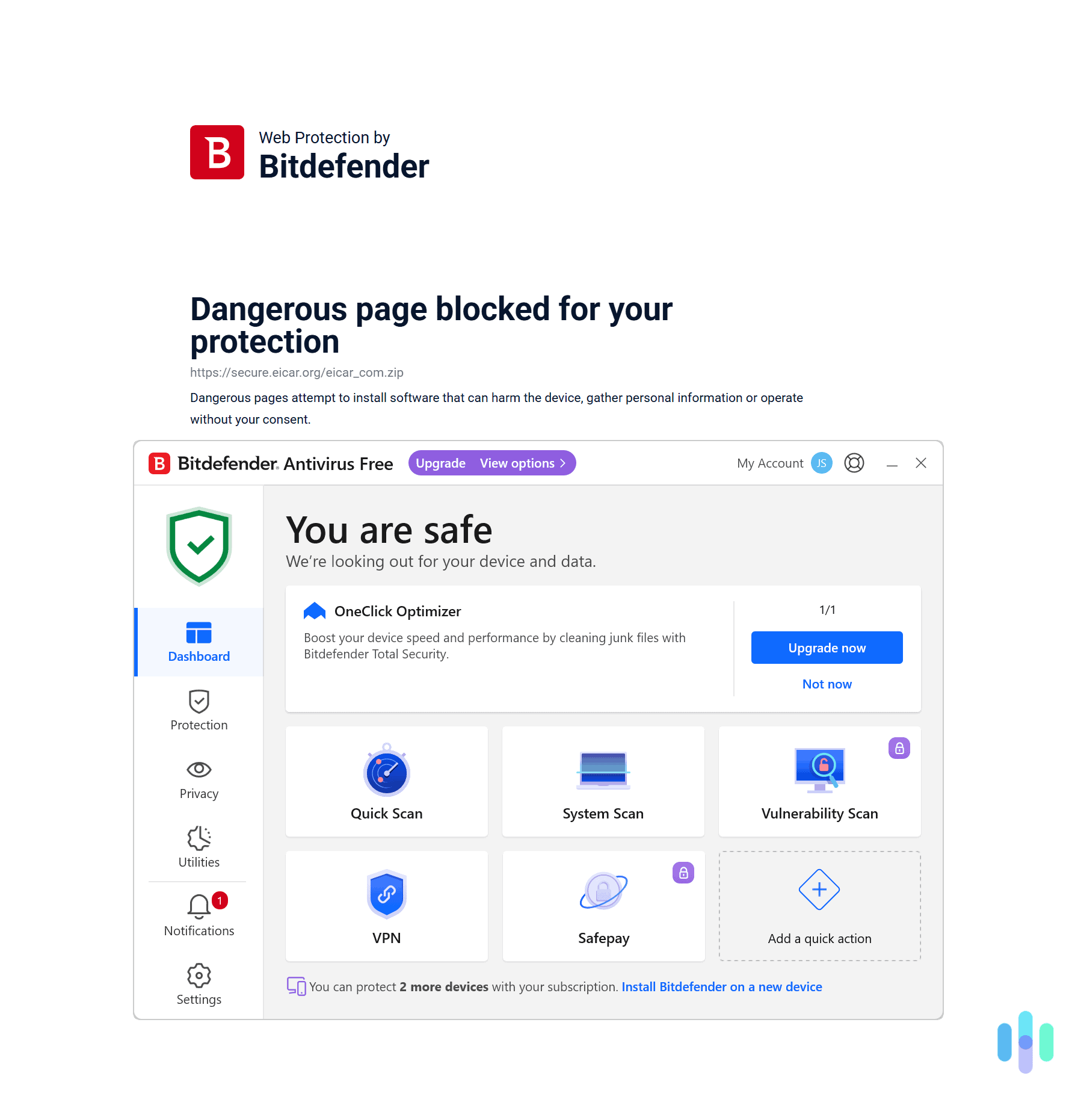 We used different malware test files to test each antivirus program’s malware detection rate. We used different malware test files to test each antivirus program's malware detection rate.