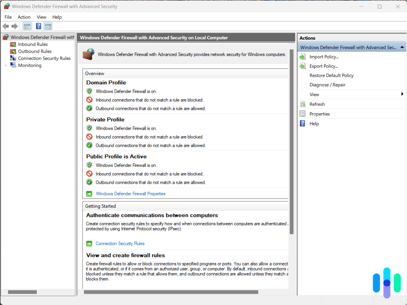 Windows Defender Firewall on Windows 11 Windows Defender Firewall on Windows 11