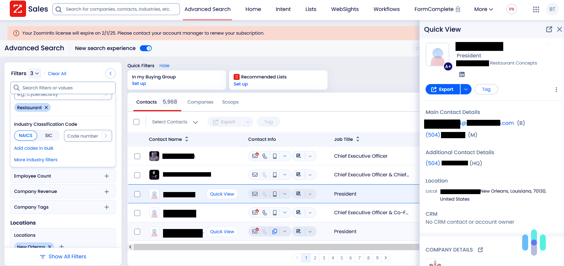 Zoominfo creates profiles of contact information for individual businesspeople ZoomInfo creates profiles of contact information for individual businesspeople